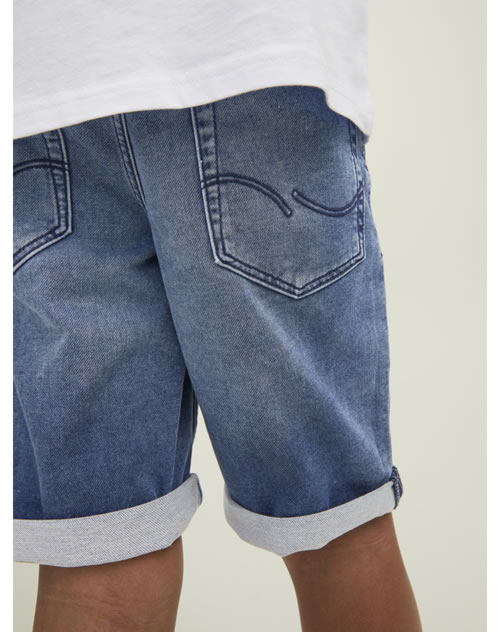 Produktbild von Jack & Jones Junior RICK ICON SHORTS - Jeans Shorts - Black Denim Jan24c022 Q11