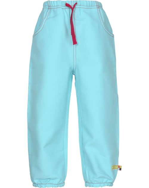 Loud + Proud Mädchen Hose Bio Baumwolle GOTS Zertifiziert - Rippenstruktur Mit Kordelbund