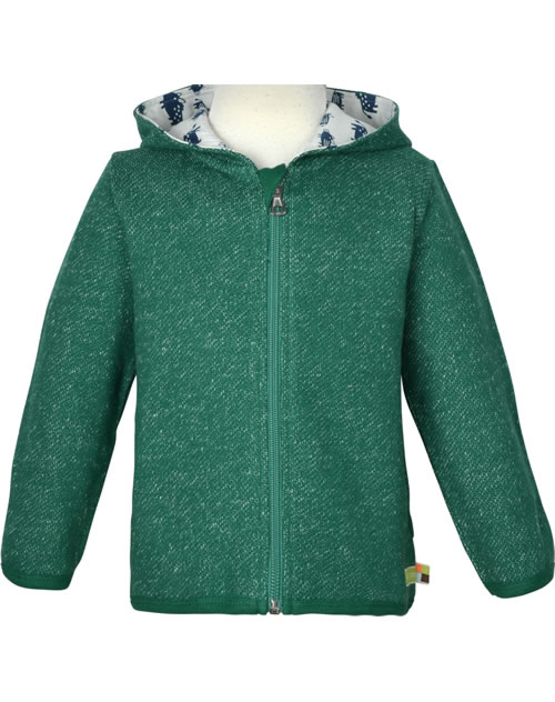 loud + proud Wollfleece mit Kapuze, GOTS Zertifiziert Giacca