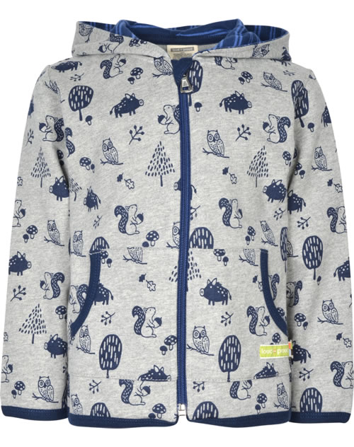 Loud + Proud Bio Baumwolljacke Für Kinder - Outdoor Jacke Mit Kapuze GOTS Zertifiziert