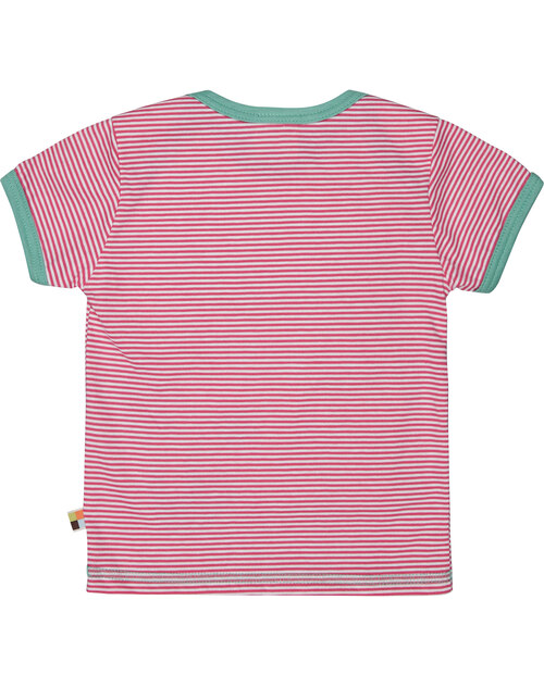 loud proud T-Shirt Langarm LÖWE sunrise rot GOTS kaufen