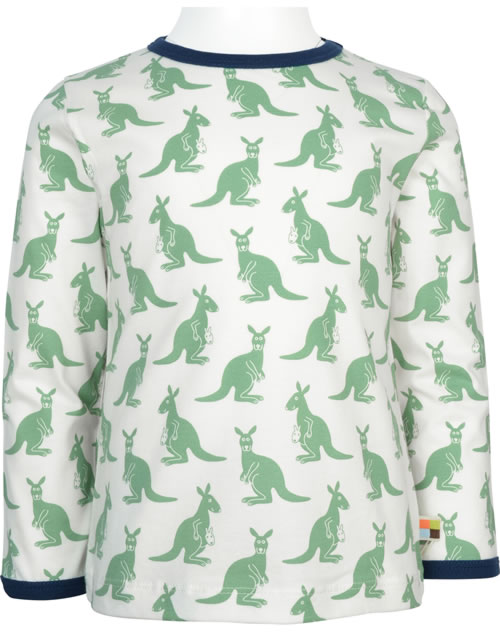 Maglietta A Maniche Lunghe In Cotone Bio Loud + Proud - GOTS Certificato, Bambini E Ragazzi, Scollo A U, Colore Naturale