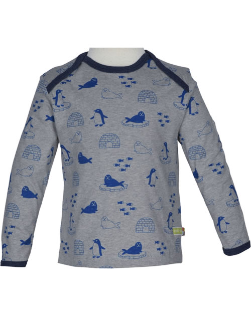 Maglietta A Maniche Lunghe In Cotone Bio Loud + Proud - GOTS Certificato, Bambini E Ragazzi, Scollo A U, Colore Naturale