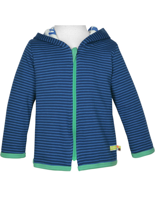 Loud + Proud Giacca Con Cappuccio Unisex Bambini In Cotone Biologico GOTS - Senza Maniche, Chiusura Con Cerniera