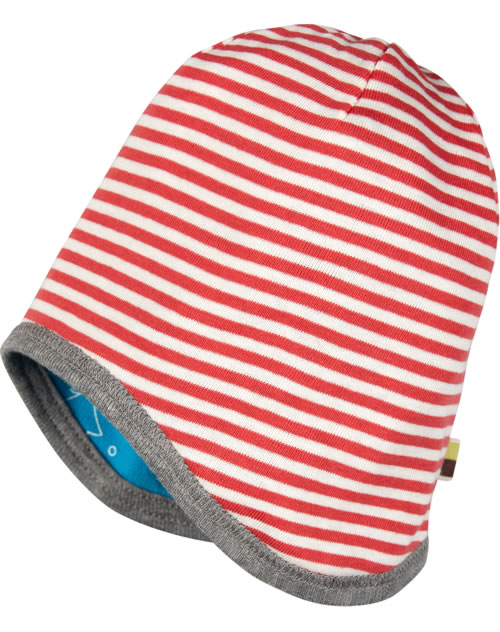 loud + proud Wendemütze Ringel, GOTS Zertifiziert, Berretto Bambini Unisex, Bottle