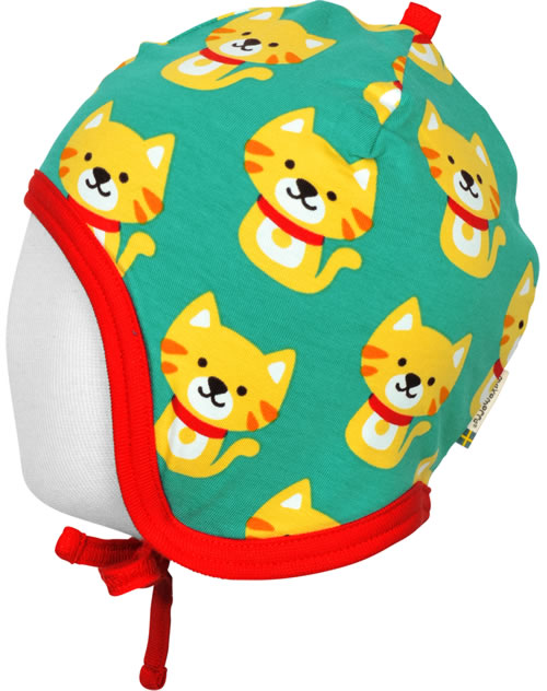Maxomorra Baby Mütze „Helmet Velour Farm Sheep“ – GOTS Bio-Baumwolle, Doppellagig, Weich, Für 6–12 Monate – Nachhaltig & Kuschelig Warm