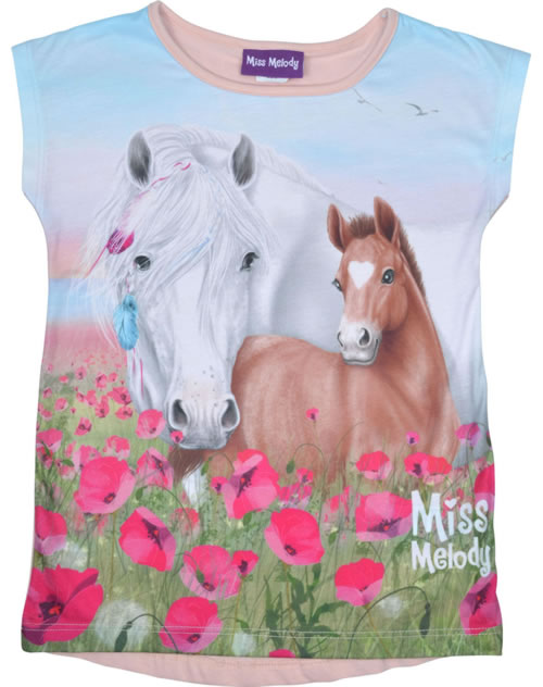 Sweat-shirt Miss Melody Rose 76058 - 95% Coton, 5% Élasthanne, Col Ras Du Cou, Manches Longues