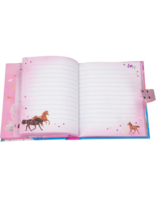 NICI Tagebuch 'Pferd' – Süßes Notizbuch Mit Kuscheltier-Motiv, Beige