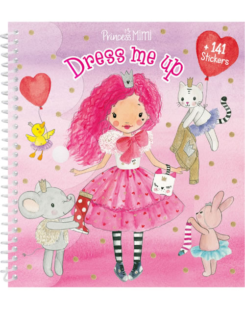 Livre Créatif Princesse Mimi - 24 Pages + 10 Feuilles Autocollants - Habillage De Princesse - Dès 5 Ans