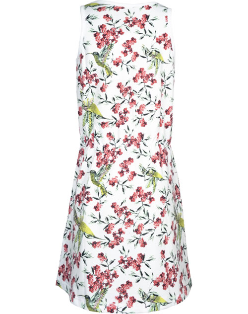 NAME IT Mädchen Kleid Ärmellos - Mit Schleifendetails & Elastischer Taille - Frühlingsfarben