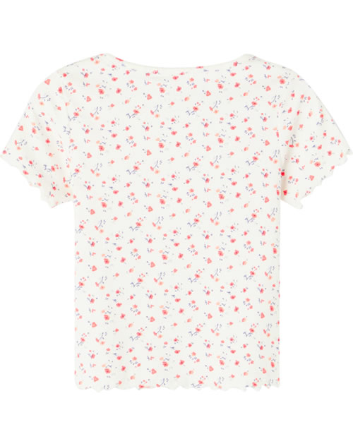 name it TShirt Kurzarm NKFVEMIA SHORT SLIM white alyssum kaufen