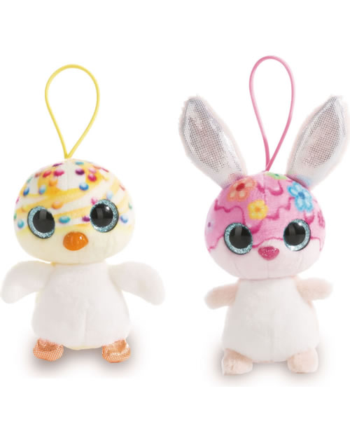 NICI Kuscheltier Ente Stropombi – 22 Cm, Mit Glitzeraugen Und Eiscreme-Deko