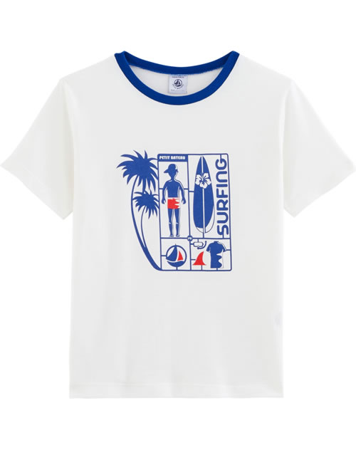 Petit Bateau Jungen T-Shirt Aus Bio-Baumwolle – 2er Pack, Kurzarm, Mit Punkte-Deko