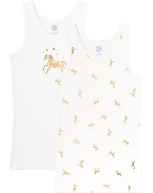 Mädchen Trägershirt Mit Schleife - ärmelloses Top Basic Unterhemd