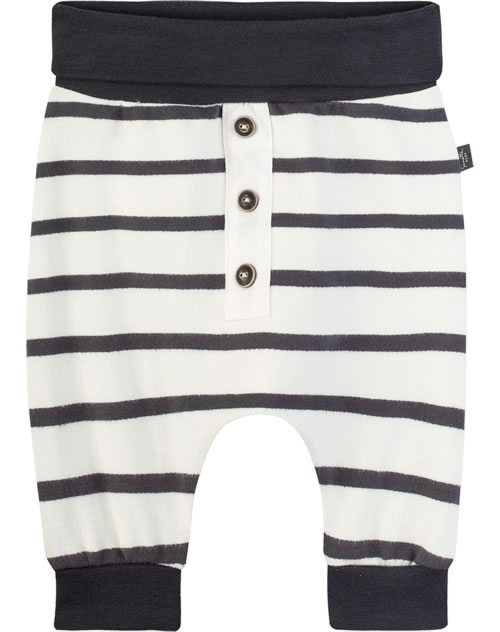 Sanetta Baby-Jungen Hose Classy Green - Sweathose Mit Ringelmuster