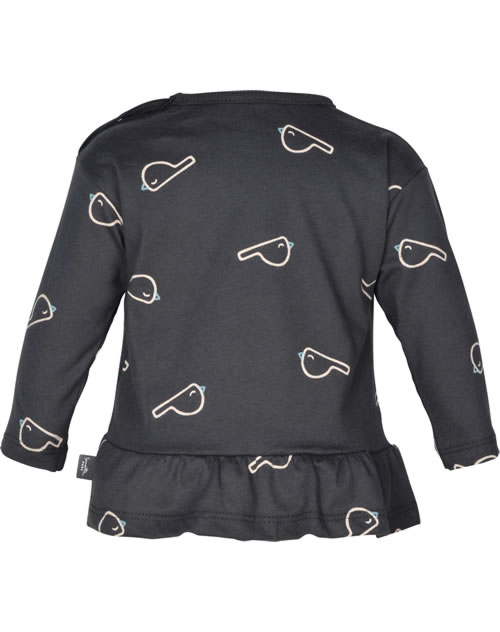 Sanetta 126031 Maglia di Tuta, Elite Grey Mel, 98 Bambino