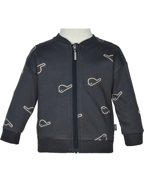 Felpa Con Cappuccio Per Bambina | Sanetta | Grigio Foca In Cotone Organico | Maglia Tuta Casuale E Morbida