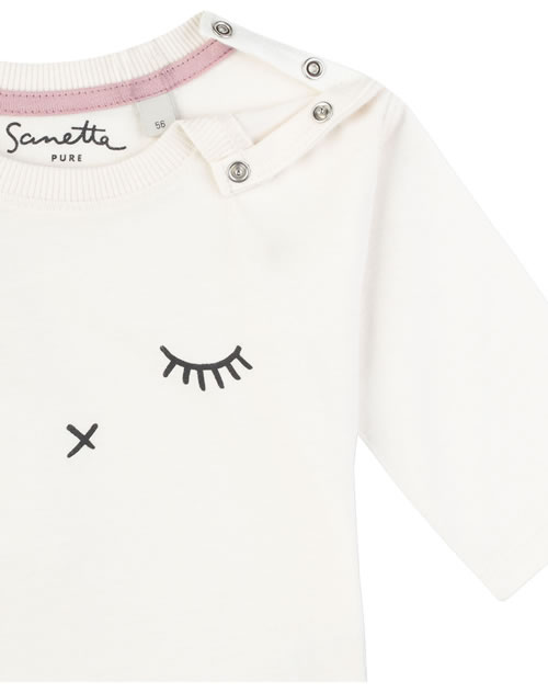 MC2 SAINT BARTH T-shirt Bambine e ragazze ELLY 03306H Bianco