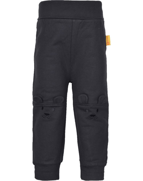 Steiff Baby Hose - Kuschelige Nicky Velour Jogginghose Mit Bären-Applikation