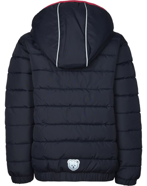 Steiff Mädchen Jacke Mit Kapuze - Samtjacke Mit Teddybär-Motiv & Reflektor