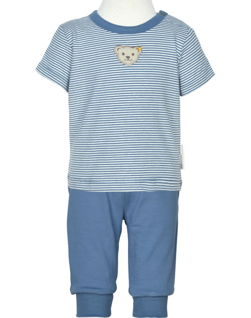 United Colors Of Benetton Baby T-Shirt Blau - Bio-Baumwolle 56cm