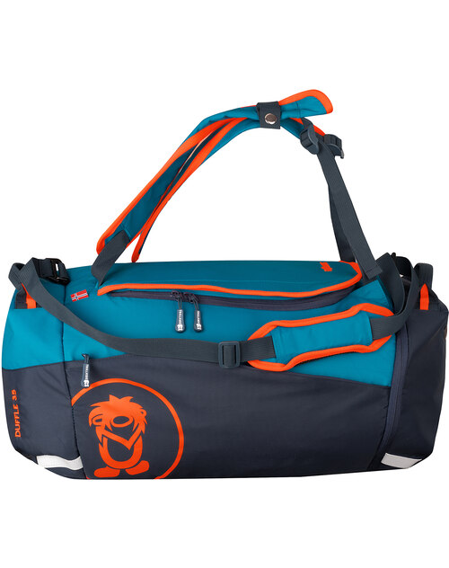 Trollkids Maglia Maniche Lunghe Per Bambini Con Troll, Blu Navy/Verde, Taglia 152 Cm - UPF 30+