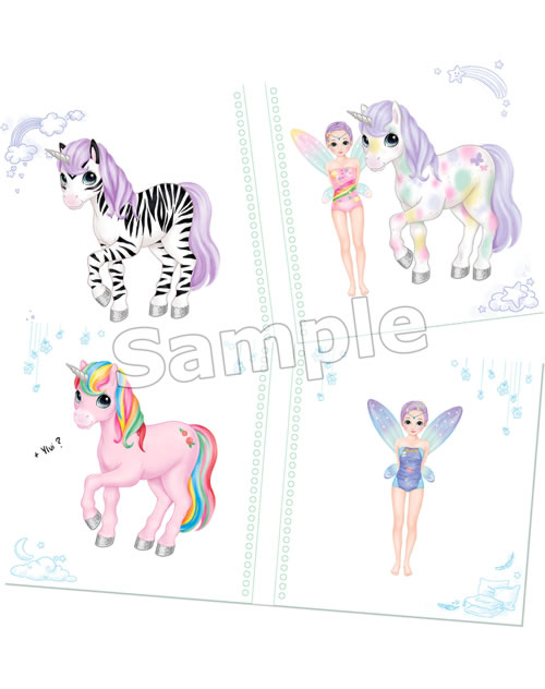 Depesche Ylvi Dress Me Up Stickerbuch – 24 Seiten Mit Einhorn- & Feen-Motiven Zum Bekleben & Ausmalen, Inkl. 11 Stickerbögen