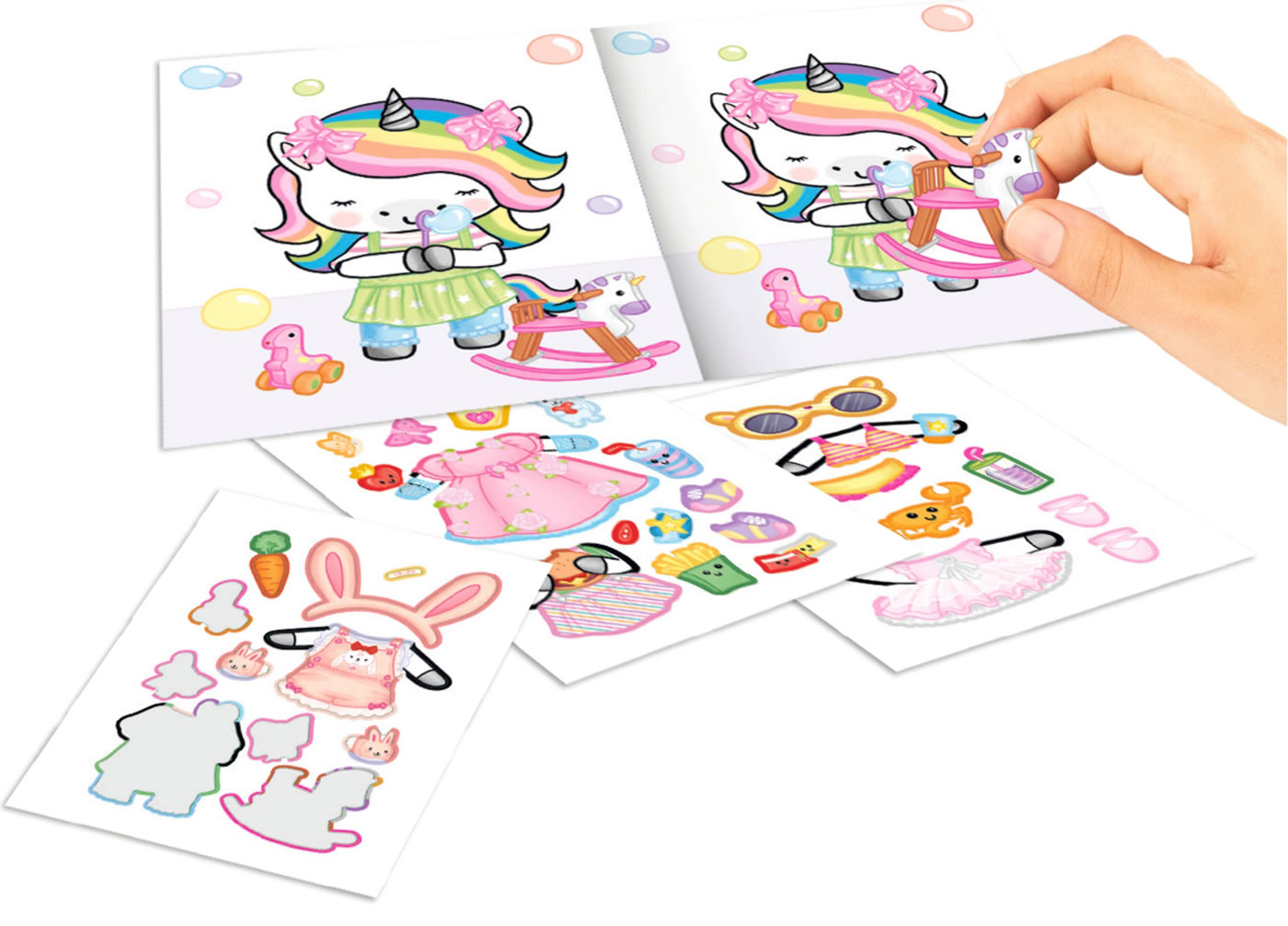 Bunny Depesche Minimalbuch Create your Kitty Panda sortiert Unicorn 