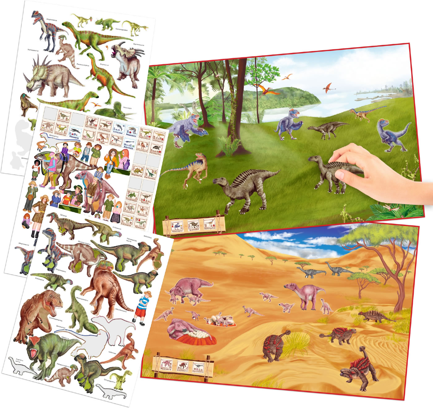 Depesche book with sticker Create your Dino Zoo shop online at Papiton.