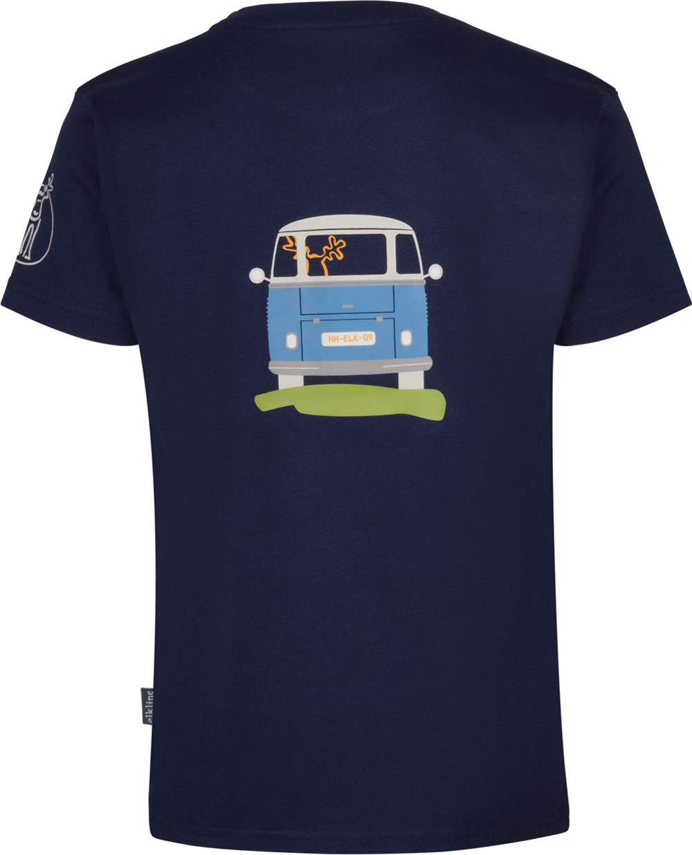 ELKLINE Kinder T-Shirt 'Schatzinsel' – Bio-Baumwolle Mit Retro-Elch-Print, Nachhaltig & Bequem