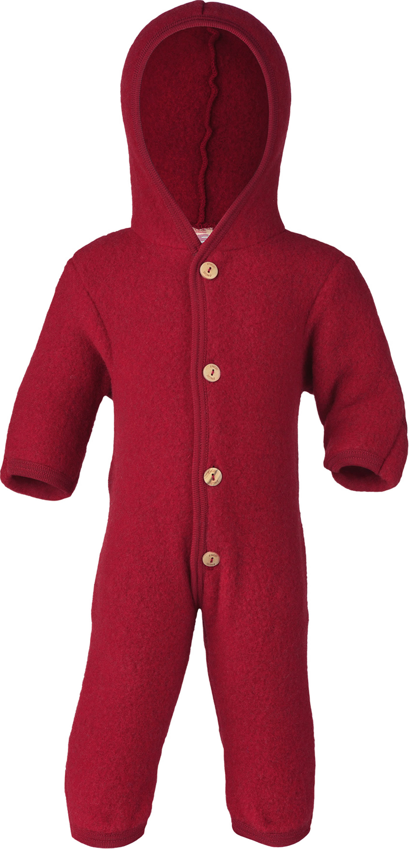 Engel Walkoverall Mit Kapuze – 100% Schurwolle (kbT) – Kuscheliger Overall Für Babys In Jade Melange
