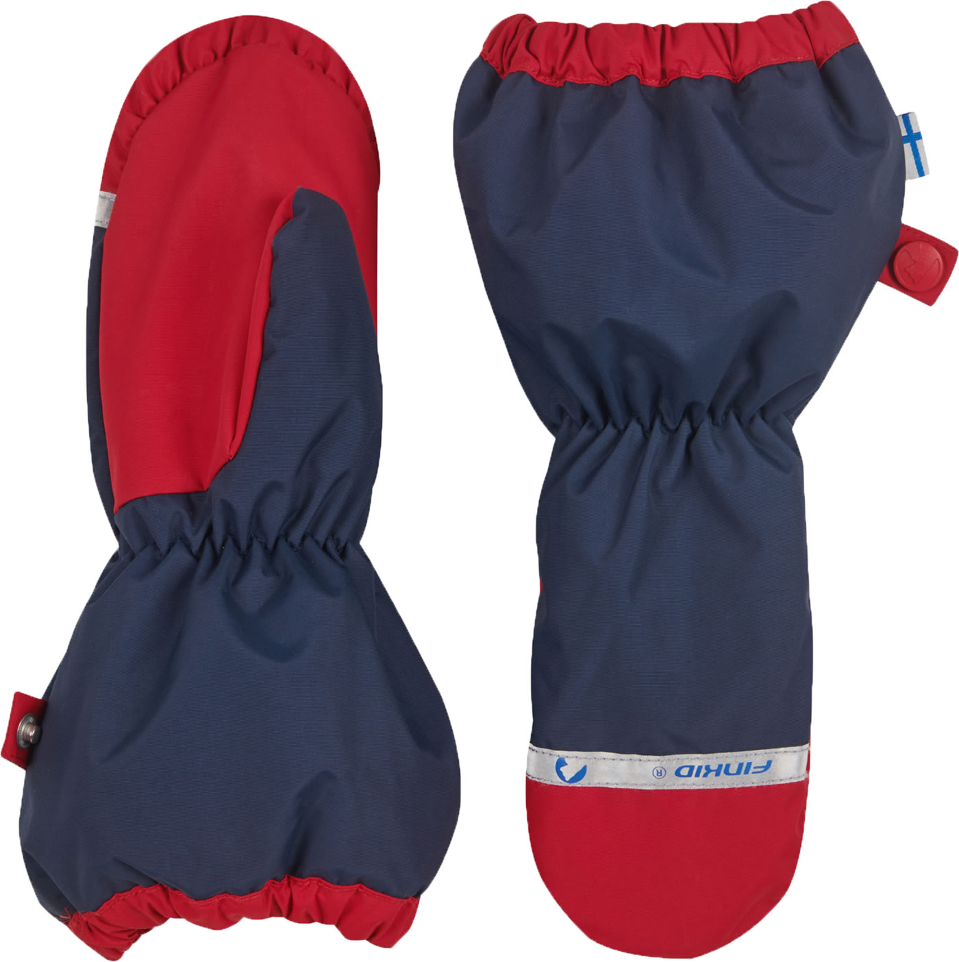 Finkid Kinder Winter Fäustlinge Nupujussi Rot - Fleece Handschuhe