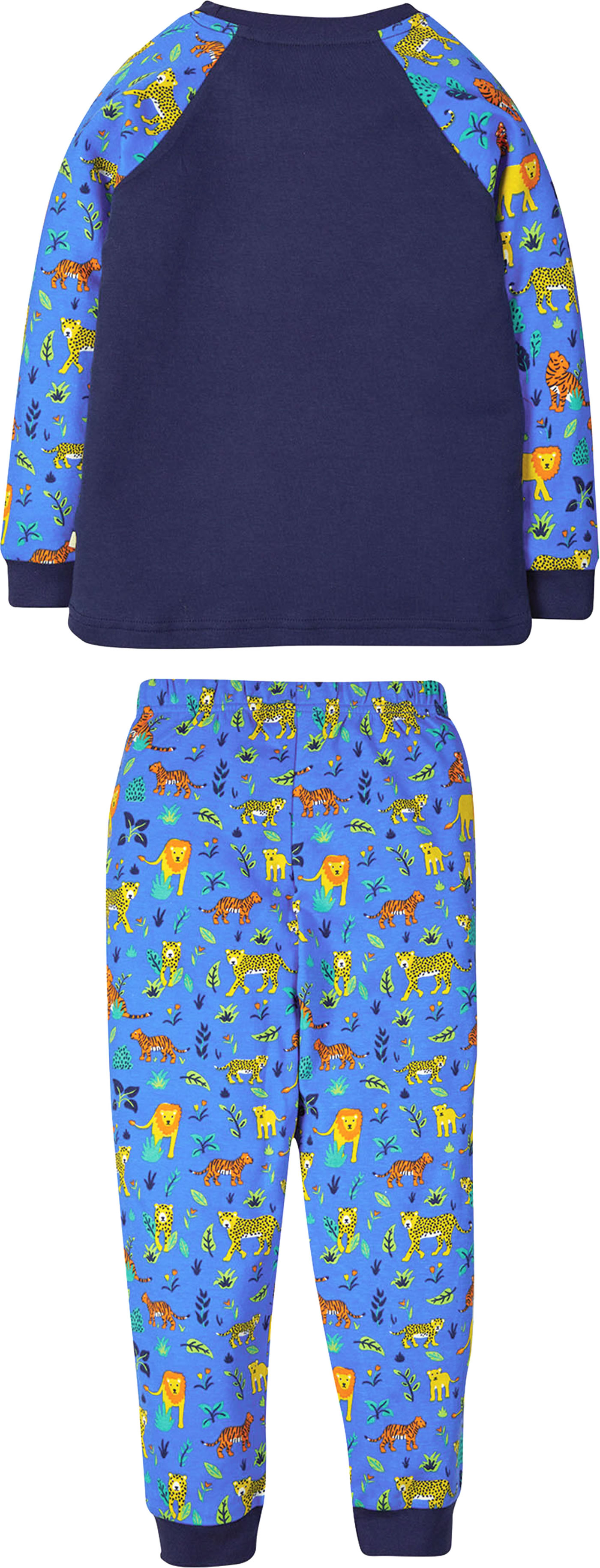 Frugi Pyjama lang JAMIE JIM JAMS indigo leopard kaufen papiton.de