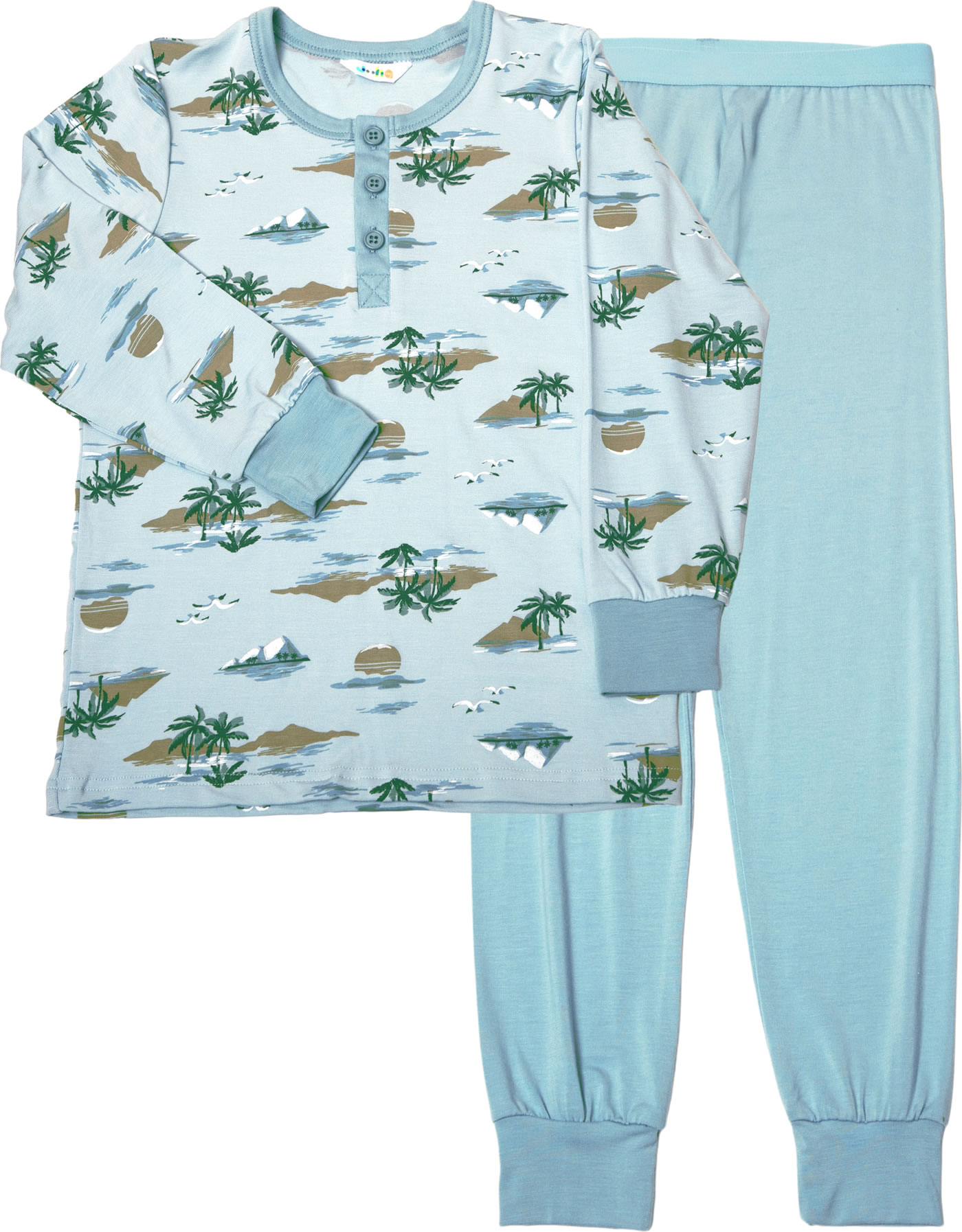 Joha Schlafanzug/Pyjama Bio Bambus blau kaufen | papiton.de
