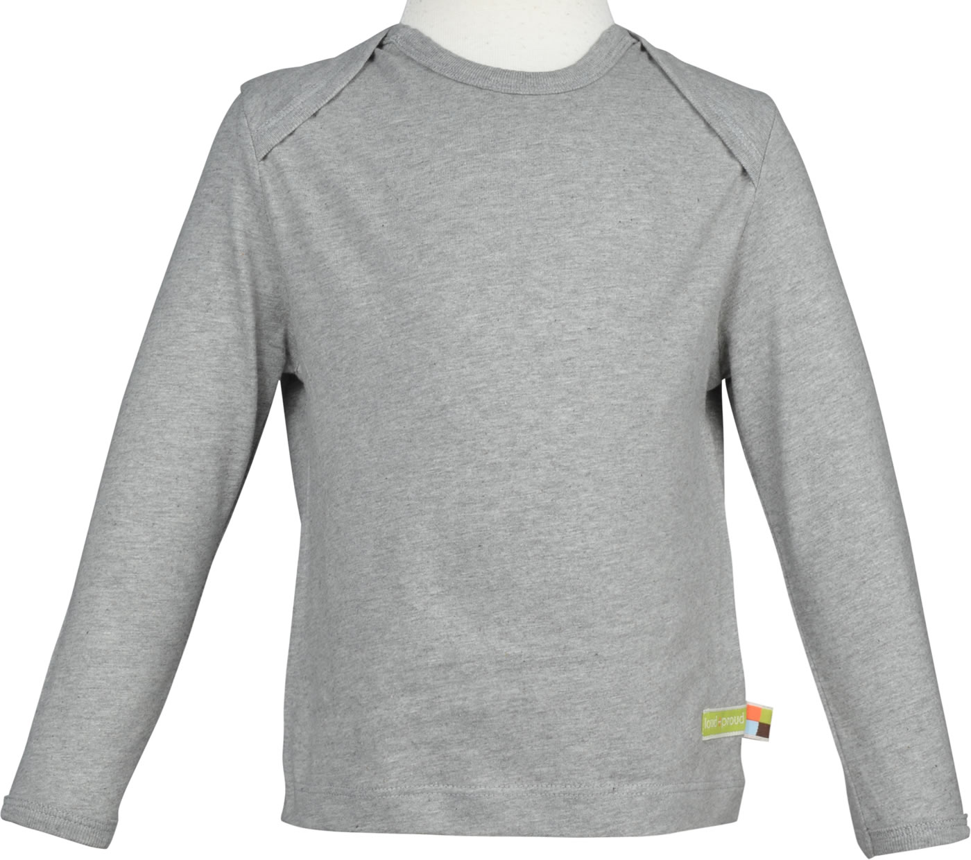 Felpa Unisex Bimbi Loud + Proud A Maniche Lunghe | Maglietta In Cotone Biologico Con Stampa Scimmietta | Certificato GOTS, Colore Bianco