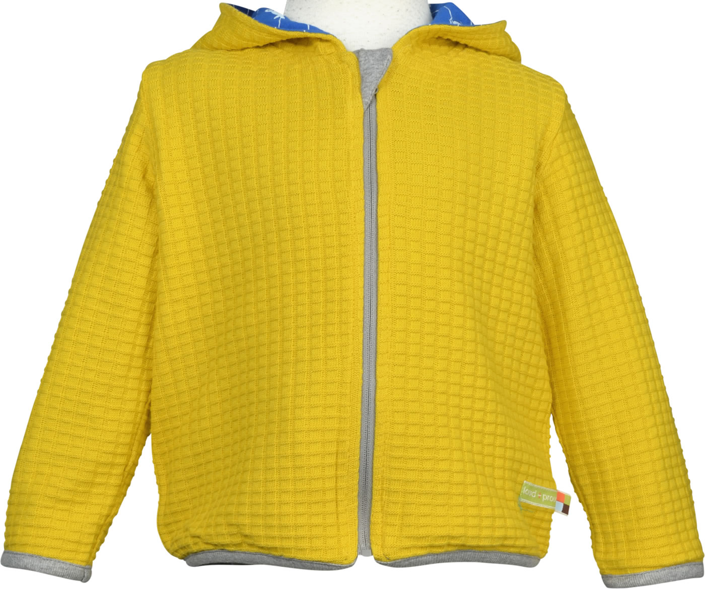 Loud + Proud Giacca Con Cappuccio In Jersey Strutturato, GOTS Certificato, Biologico, Unisex Per Bambini E Ragazzi - 4