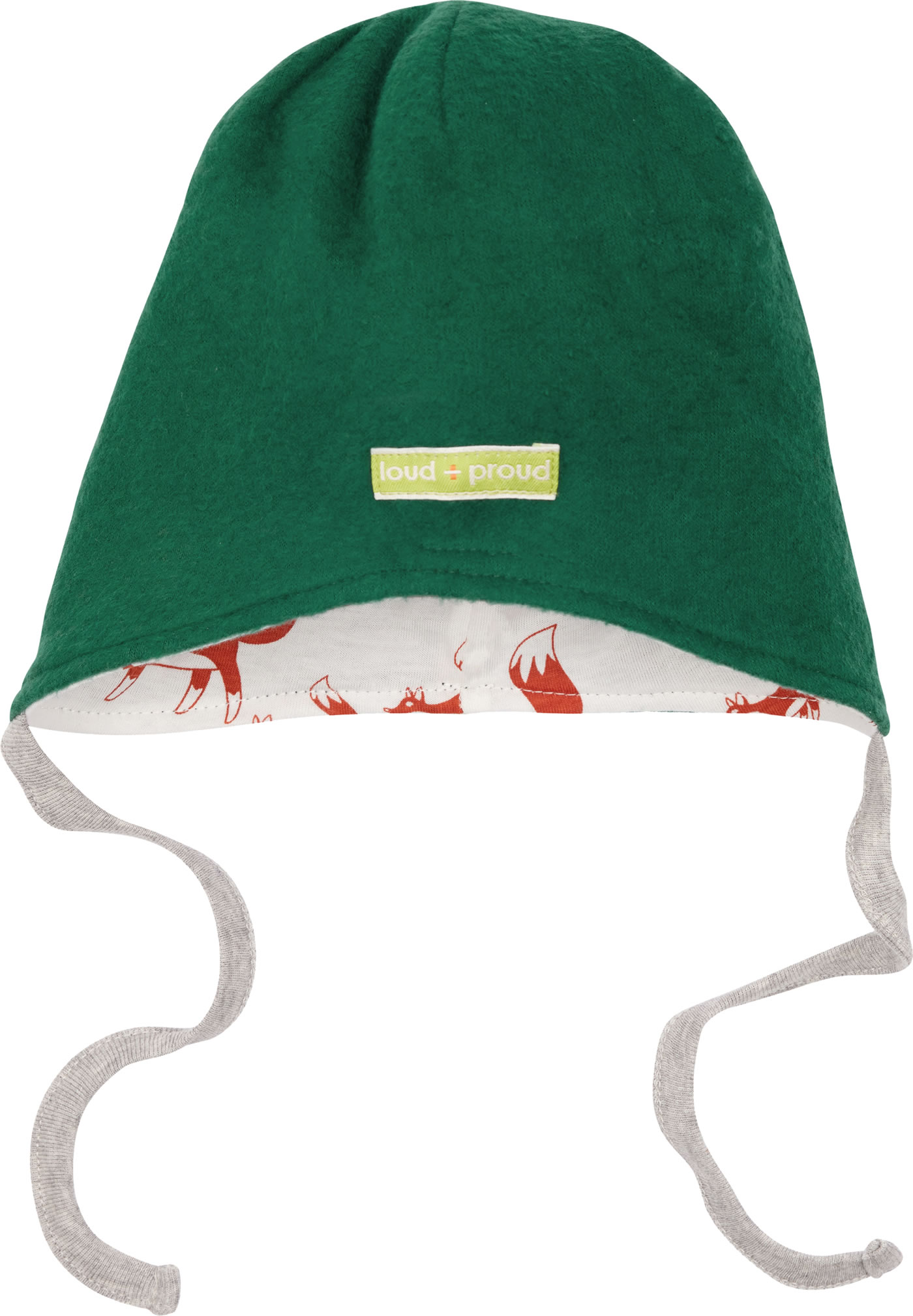 Loud + Proud Unisex - Bimbi 0-24 Wendemütze Aus Bio Baumwolle, GOTS Zertifiziert Cappellopello Not Applicable, Blu (Petrol PE), 33 (Taglia Produttore: 50/56