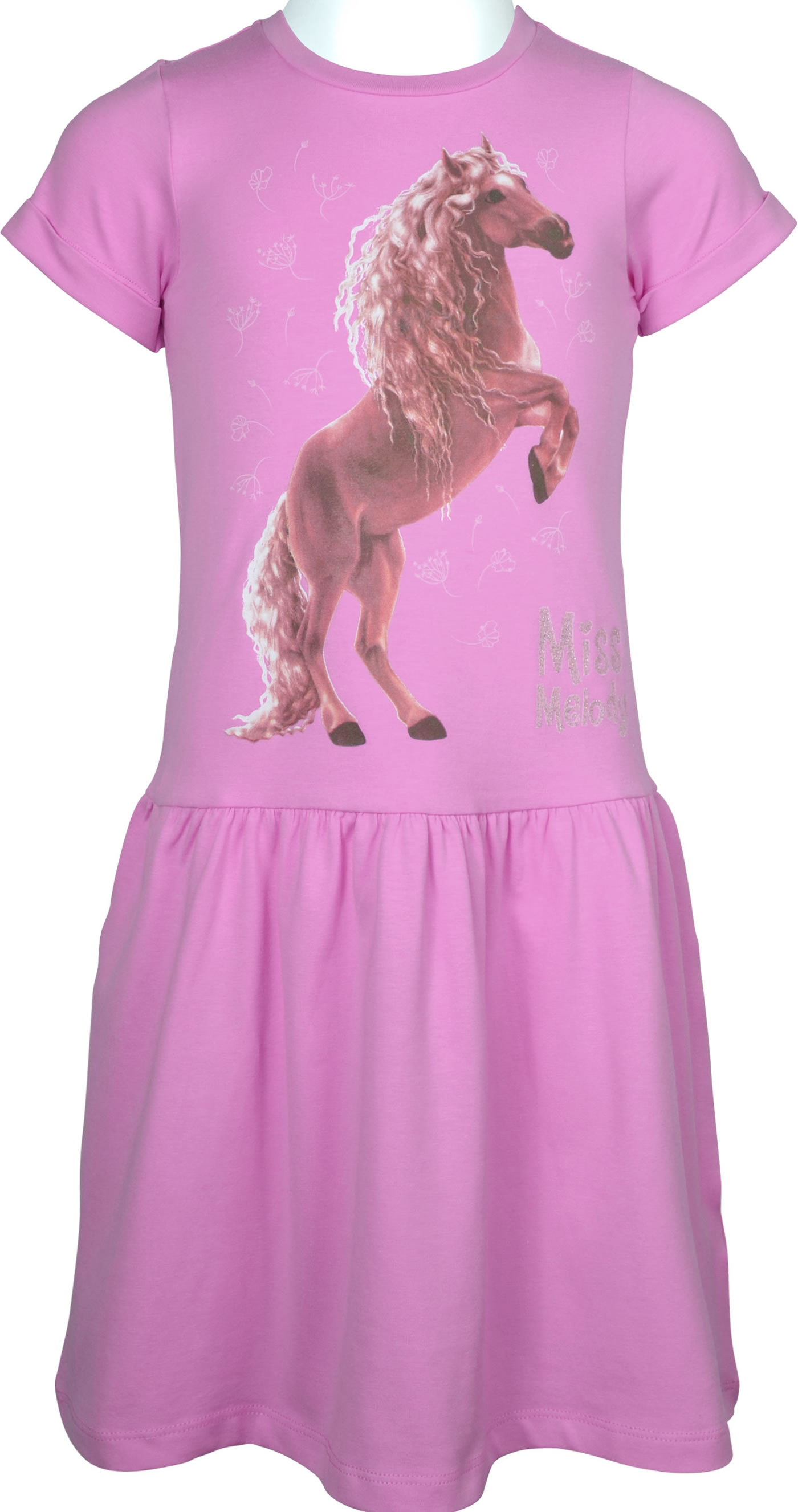 Miss Melody Dress short sleeve sachet pink shop online at | Jerseykleider