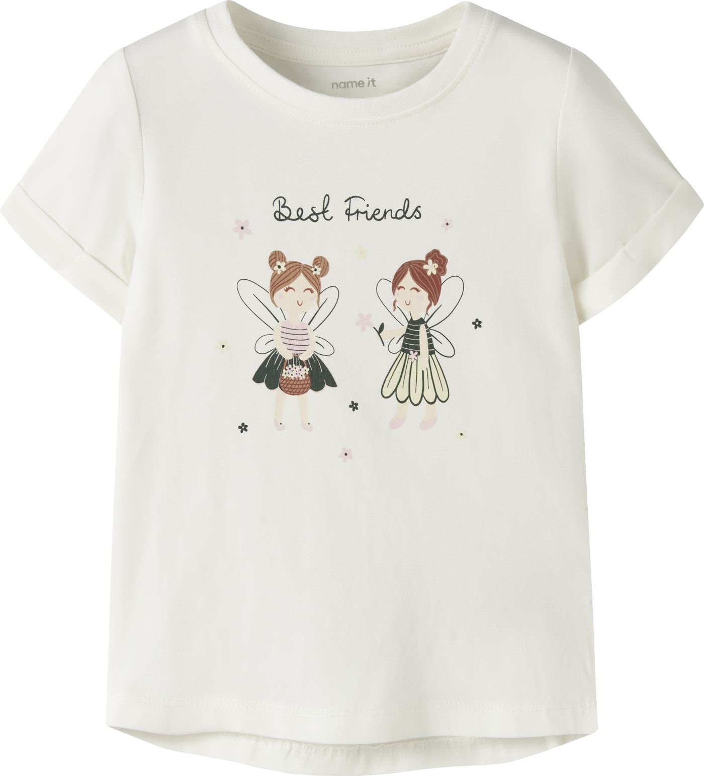 Name it T-Shirt aus Baumwolle mit Feen NMFVIX - Cloud Dancer - 98