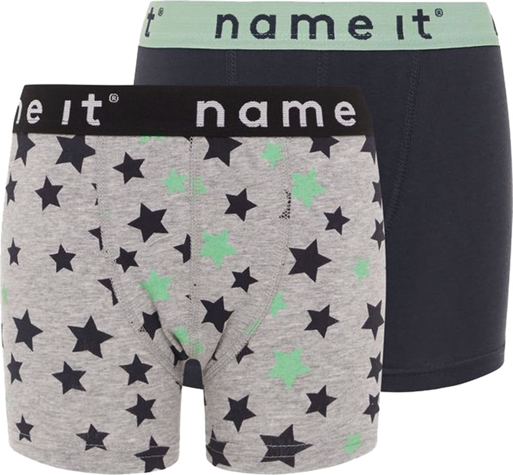 name it Boxer-Shorts Set of 2 NKMBOXER NOOS grey melange shop online at