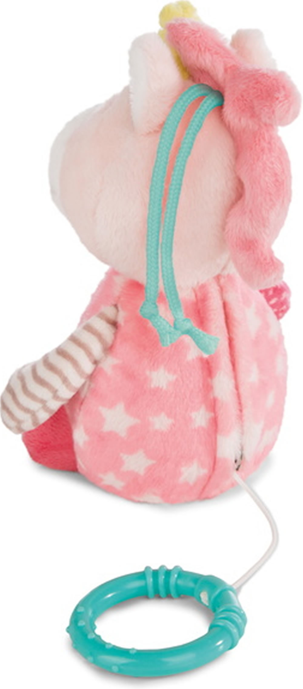 NICI Spieluhr Einhorn Stupsi – Kuscheliges Plüschtier Mit Musik (Brahms Wiegenlied), 18 Cm, Waschbar