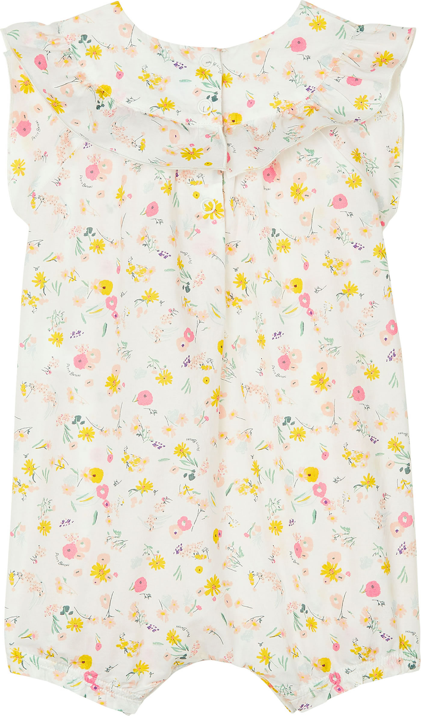 Petit Bateau Mädchen Schlafstrampler - 100% Baumwolle Langarm