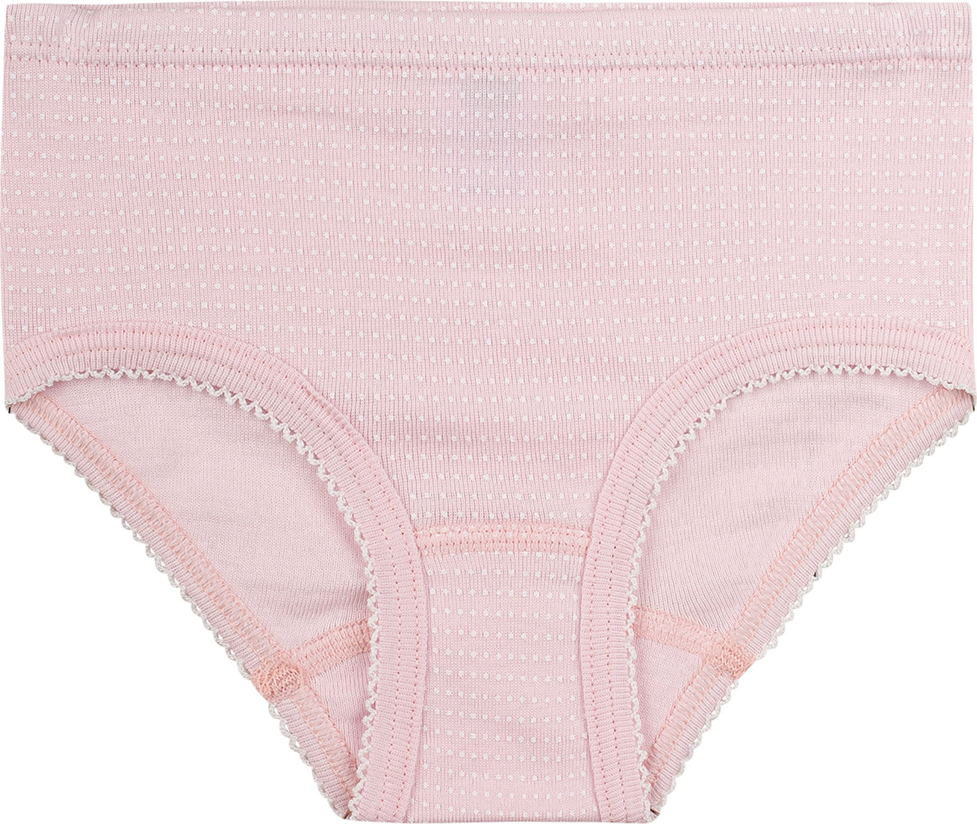 Sanetta Mädchen Unterhose - Weißer Basic Slip Mit Sportlichem Webbund