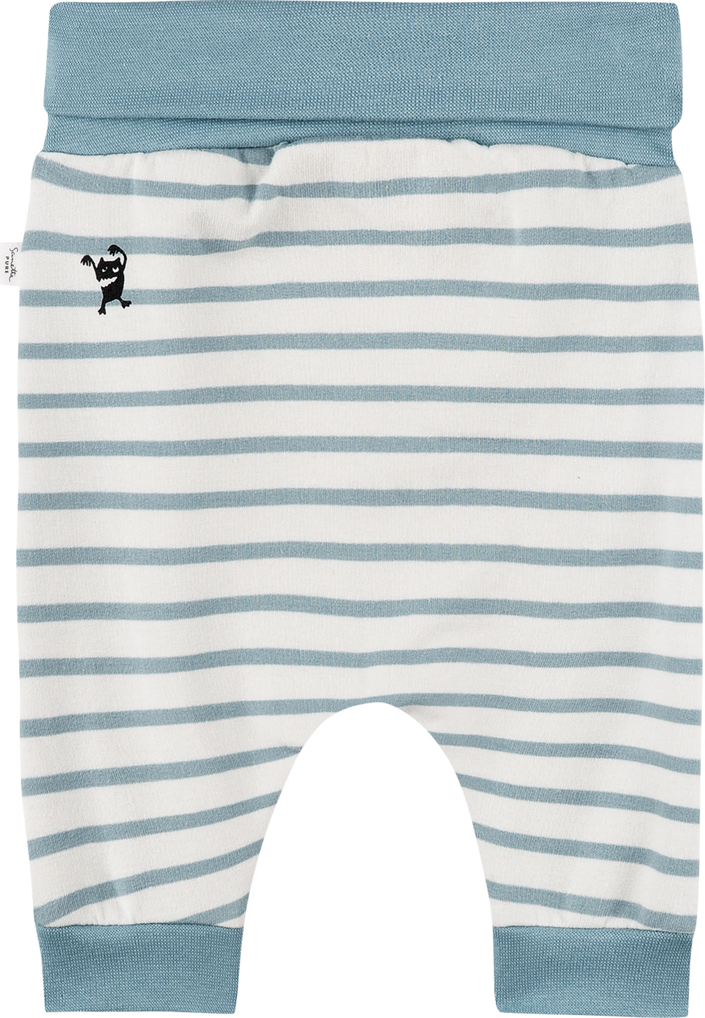 Sanetta Baby Hose Classy Green - Sweathose Mit Ringel-Look Für Jungen