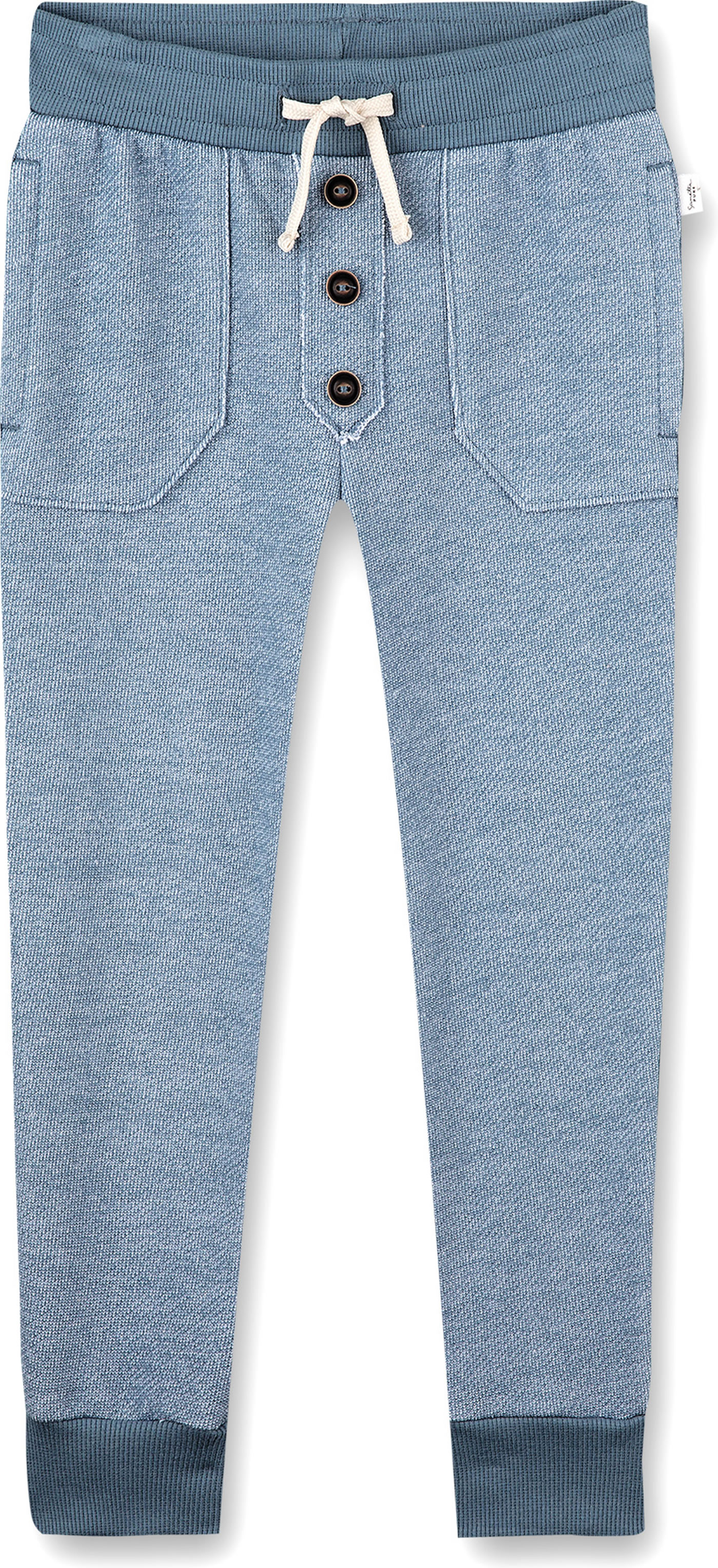 Sanetta Fiftyseven Sweathose Für Baby-Jungen – Blau, Kuschelweich Aus Bio-Baumwolle, Mit Fake-Taschen & Weichem Bund