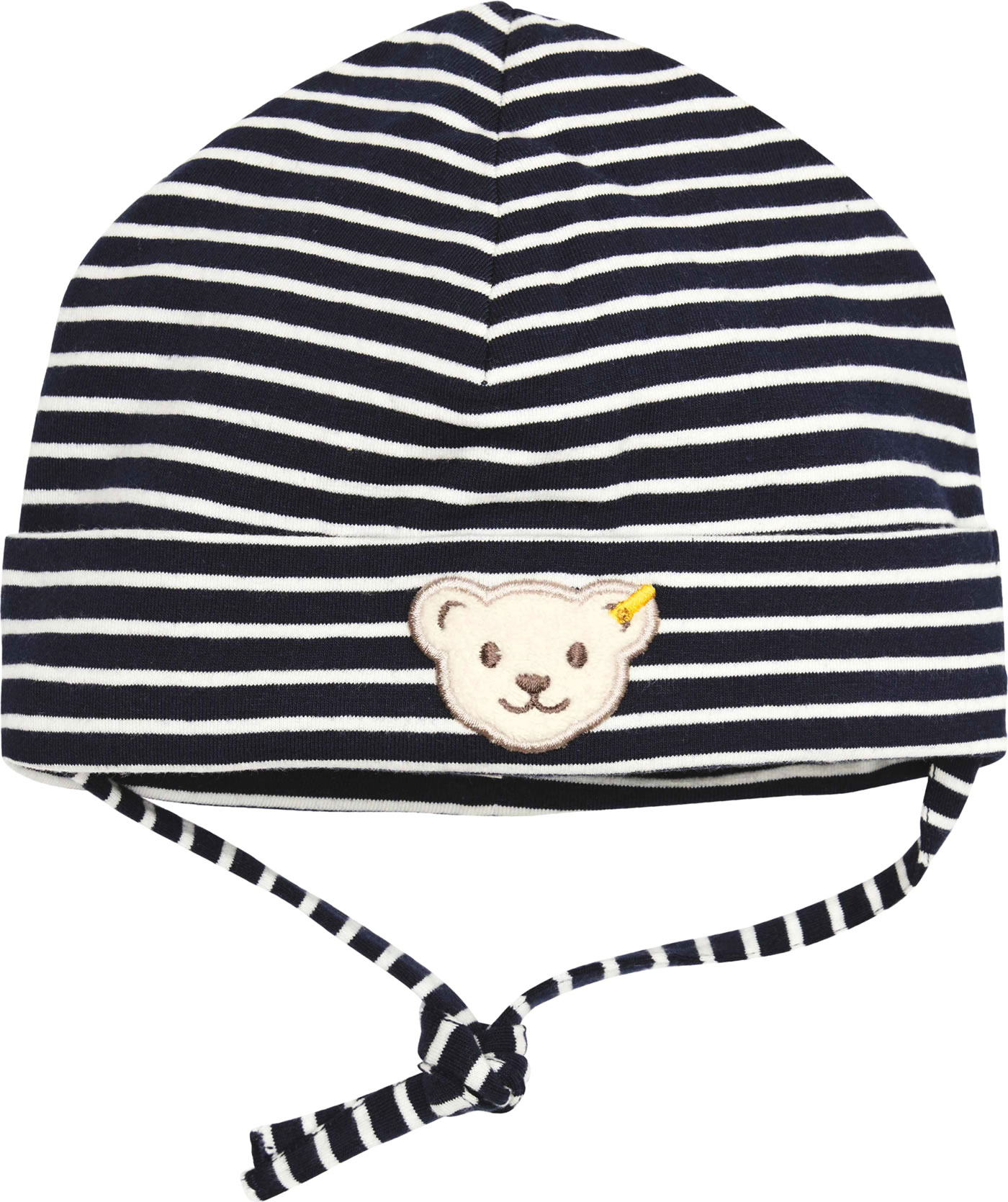 Bonnet Steiff Classique Pour Garçon - Lavage Machine | Motif Ours En Peluche | Qualité Certifiée