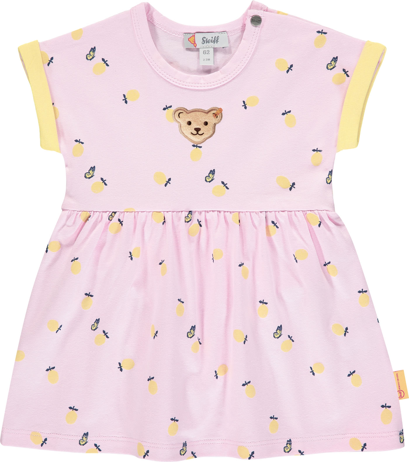 Steiff Mädchen Bluse Kurzarm - Zeitloser Klassiker Mit Teddy-Stickerei