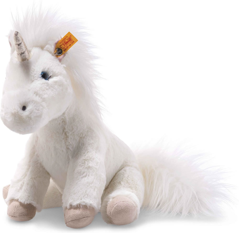 Steiff Starly Schlenker Plüsch Einhorn 35 weiss Stofftier, 88,00