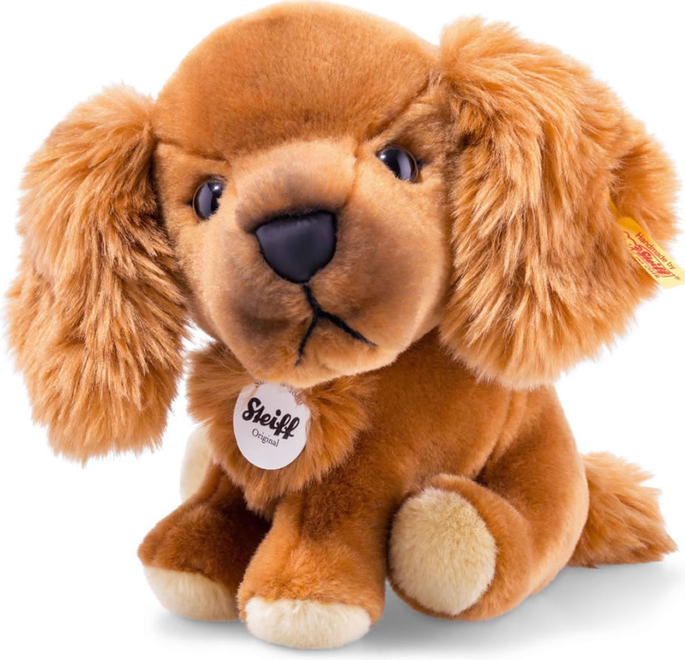 Steiff Hund Elliot 20 cm rotbraun sitzend 079764 bei Papiton bestellen.