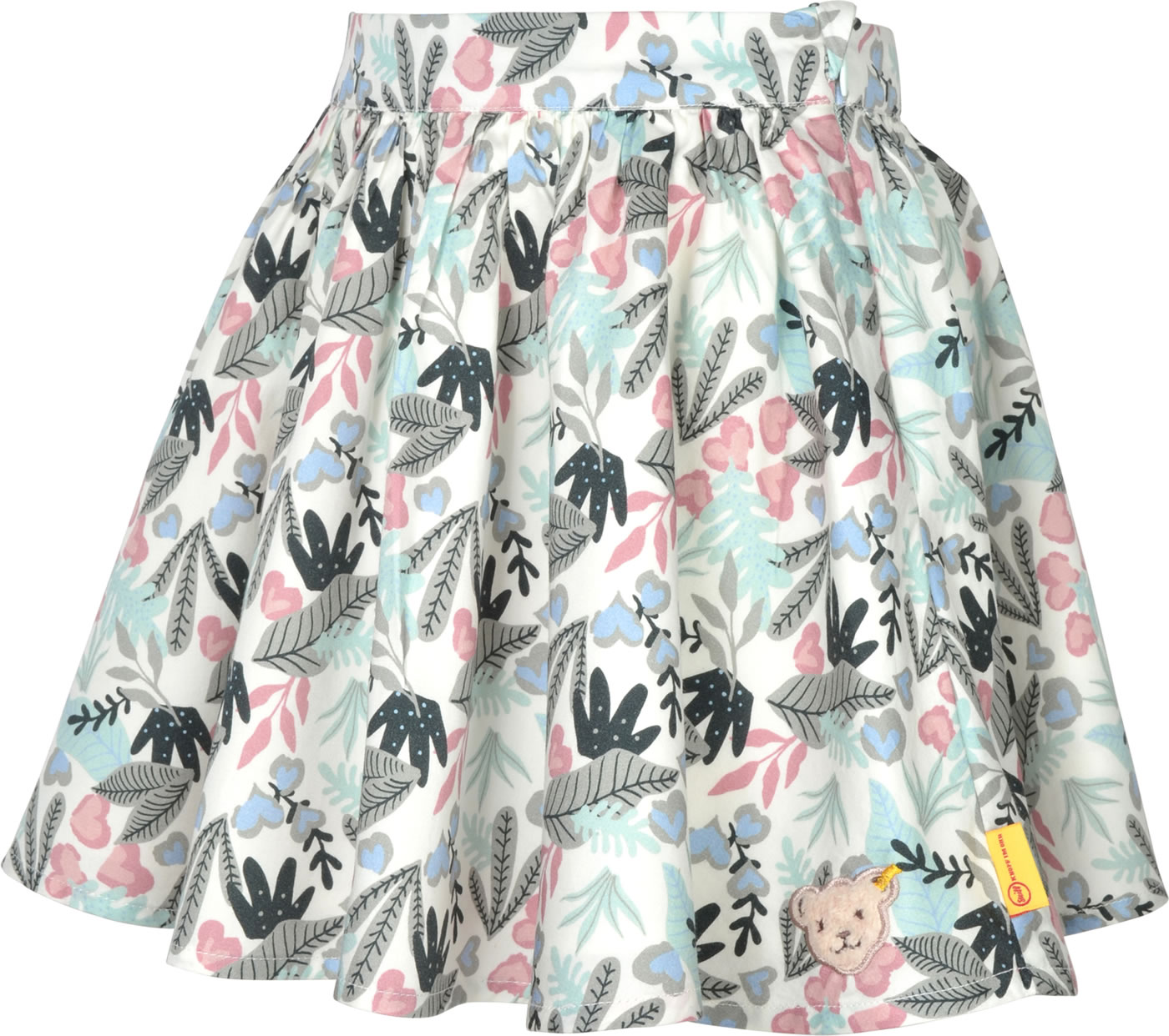 Jupe Fille Desigual Camouflage Mickey Mouse - Tencel, Coupe Trapèze, Broderies Mickey Et Minnie